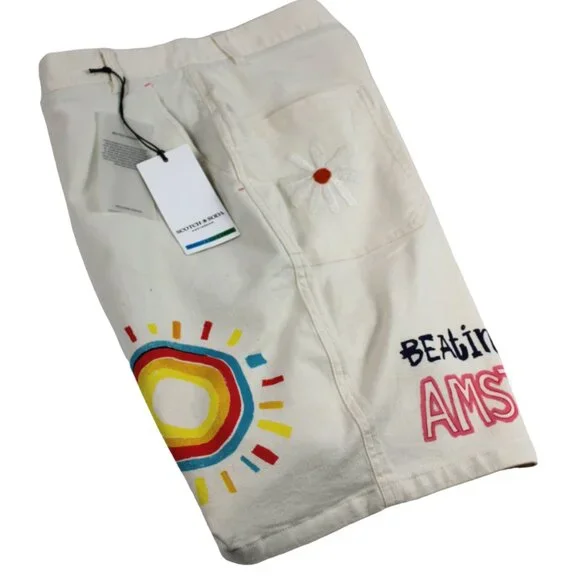 Scotch & Soda Natural Organic Cotton Take It Easy Regular Fit Shorts, Size 10/12 - Picture 6 of 9